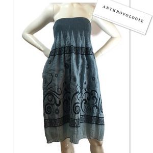 🍭Anthropologie lapis midi blue dress